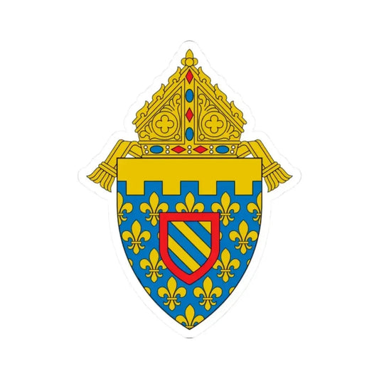 Diocese of Des Moines 2 - STICKER Vinyl Kiss-Cut Decal 2 Inch White - The Sticker Space