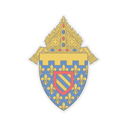 Diocese of Des Moines 2 - STICKER Vinyl Kiss-Cut Decal 3 Inch Transparent - The Sticker Space