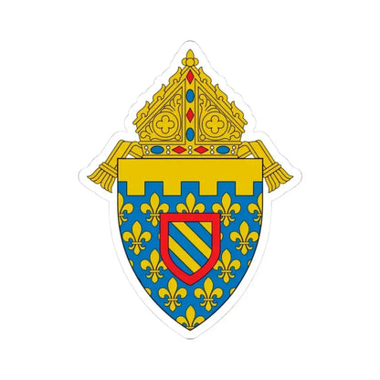 Diocese of Des Moines 2 - STICKER Vinyl Kiss-Cut Decal 3 Inch White - The Sticker Space