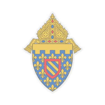 Diocese of Des Moines 2 - STICKER Vinyl Kiss-Cut Decal 4 Inch Transparent - The Sticker Space