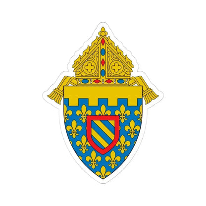 Diocese of Des Moines 2 - STICKER Vinyl Kiss-Cut Decal 4 Inch White - The Sticker Space