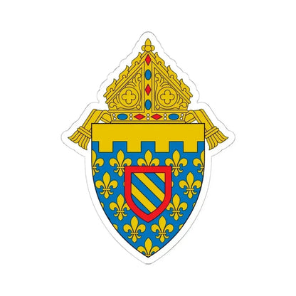 Diocese of Des Moines 2 - STICKER Vinyl Kiss-Cut Decal 6 Inch White - The Sticker Space