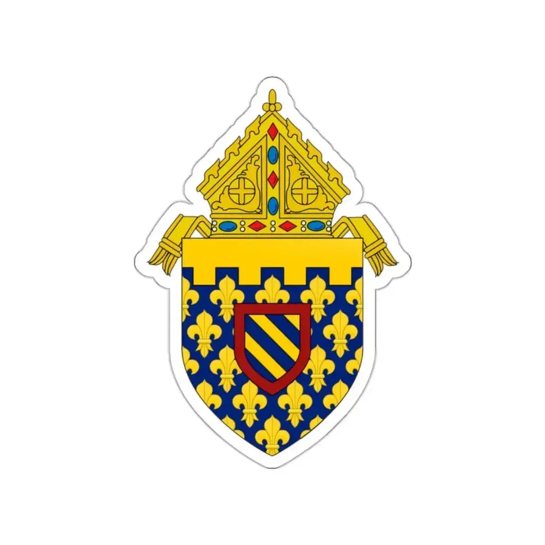 Diocese of Des Moines - STICKER Vinyl Die-Cut Decal White Die-Cut 2 Inch - The Sticker Space