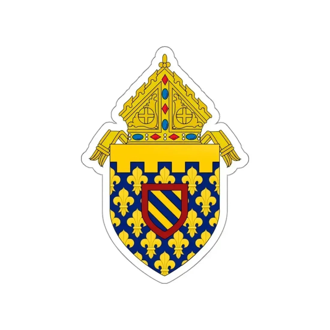 Diocese of Des Moines - STICKER Vinyl Die-Cut Decal White Die-Cut 3 Inch - The Sticker Space