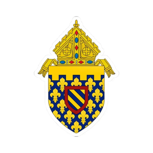 Diocese of Des Moines - STICKER Vinyl Kiss-Cut Decal 2 Inch White - The Sticker Space