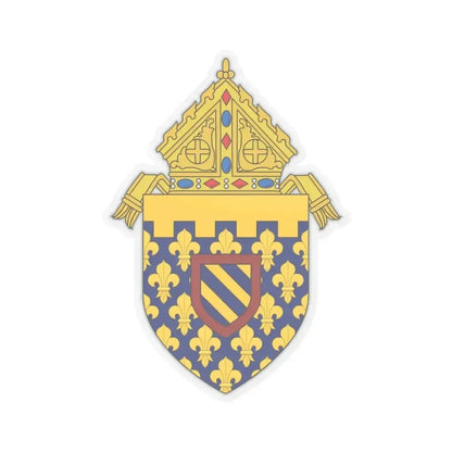 Diocese of Des Moines - STICKER Vinyl Kiss-Cut Decal 3 Inch Transparent - The Sticker Space