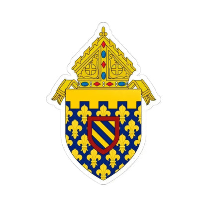 Diocese of Des Moines - STICKER Vinyl Kiss-Cut Decal 4 Inch White - The Sticker Space