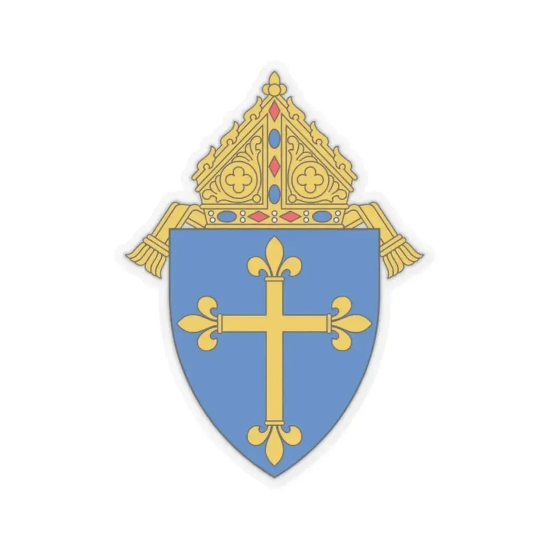 Diocese of Duluth - STICKER Vinyl Kiss-Cut Decal 2 Inch Transparent - The Sticker Space