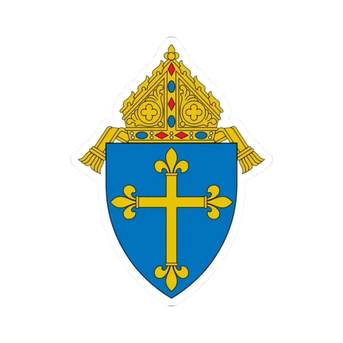 Diocese of Duluth - STICKER Vinyl Kiss-Cut Decal 2 Inch White - The Sticker Space