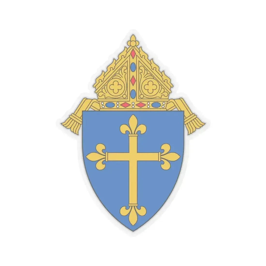 Diocese of Duluth - STICKER Vinyl Kiss-Cut Decal 3 Inch Transparent - The Sticker Space