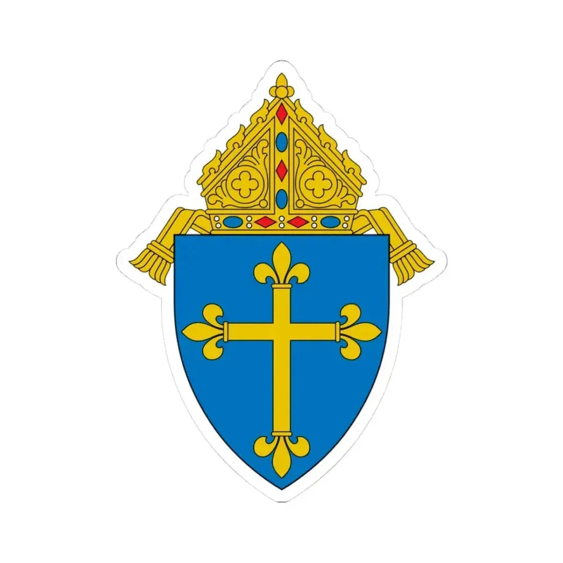 Diocese of Duluth - STICKER Vinyl Kiss-Cut Decal 3 Inch White - The Sticker Space