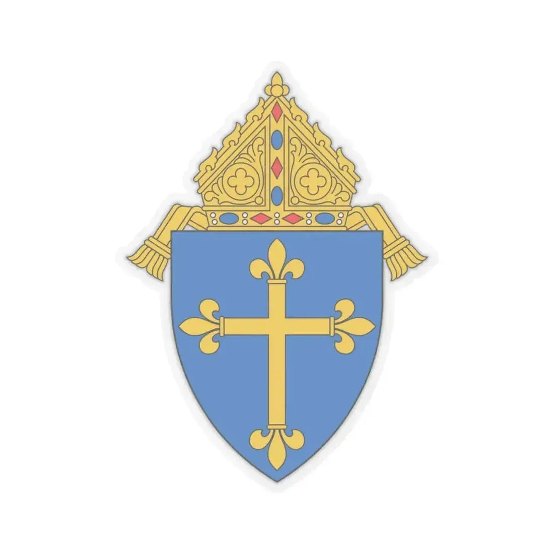 Diocese of Duluth - STICKER Vinyl Kiss-Cut Decal 4 Inch Transparent - The Sticker Space