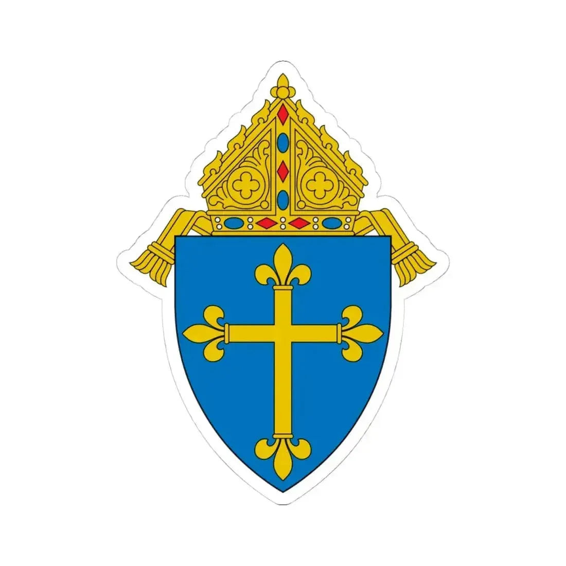 Diocese of Duluth - STICKER Vinyl Kiss-Cut Decal 4 Inch White - The Sticker Space