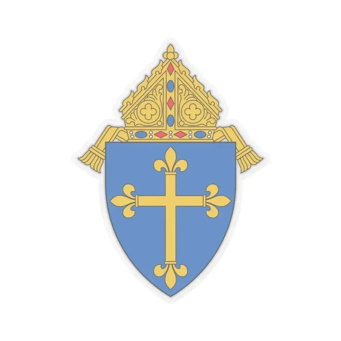 Diocese of Duluth - STICKER Vinyl Kiss-Cut Decal 6 Inch Transparent - The Sticker Space