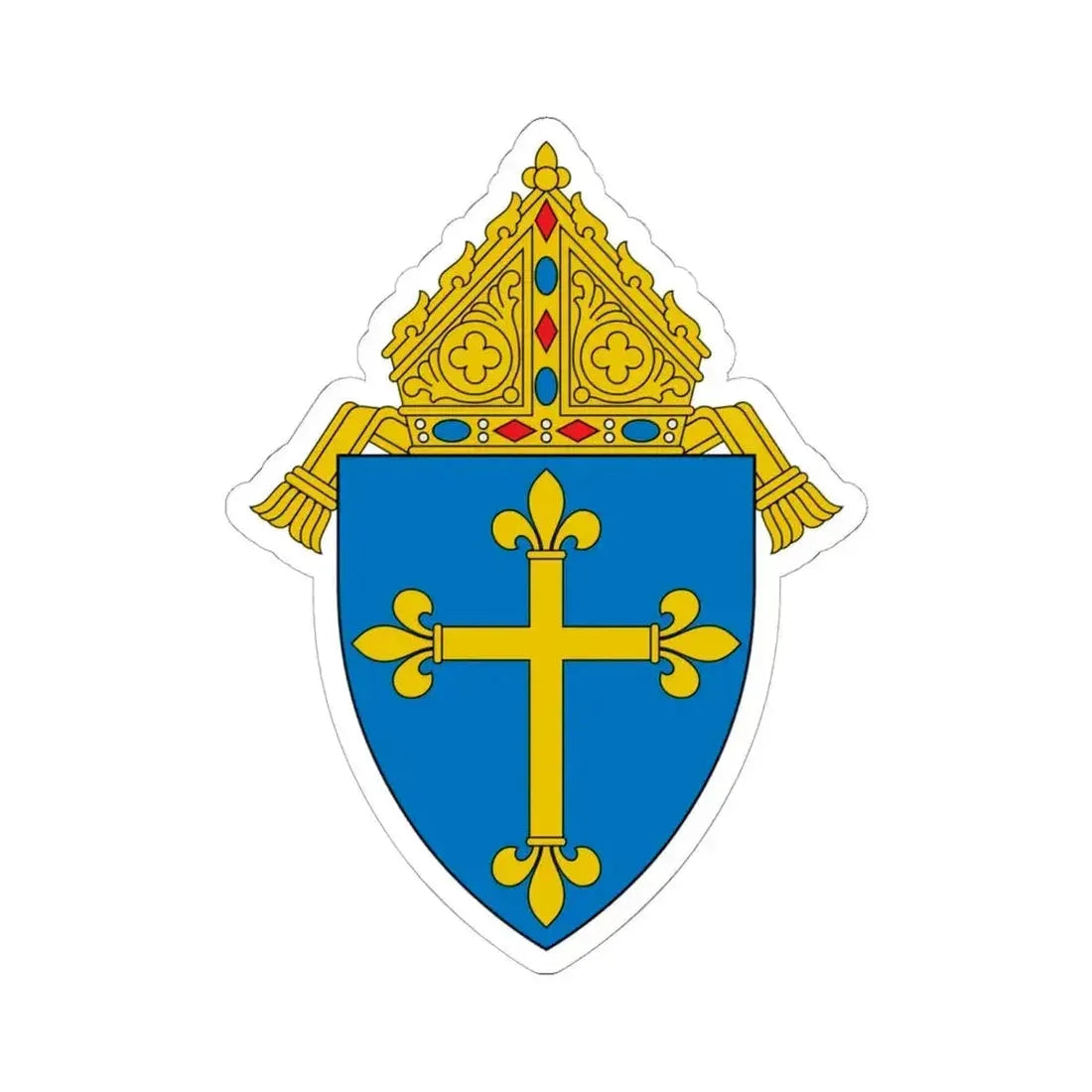 Diocese of Duluth - STICKER Vinyl Kiss-Cut Decal 6 Inch White - The Sticker Space