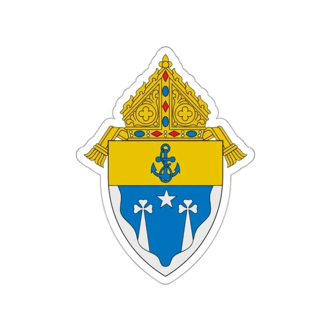 Diocese of El Paso - STICKER Vinyl Die-Cut Decal White Die-Cut 2 Inch - The Sticker Space