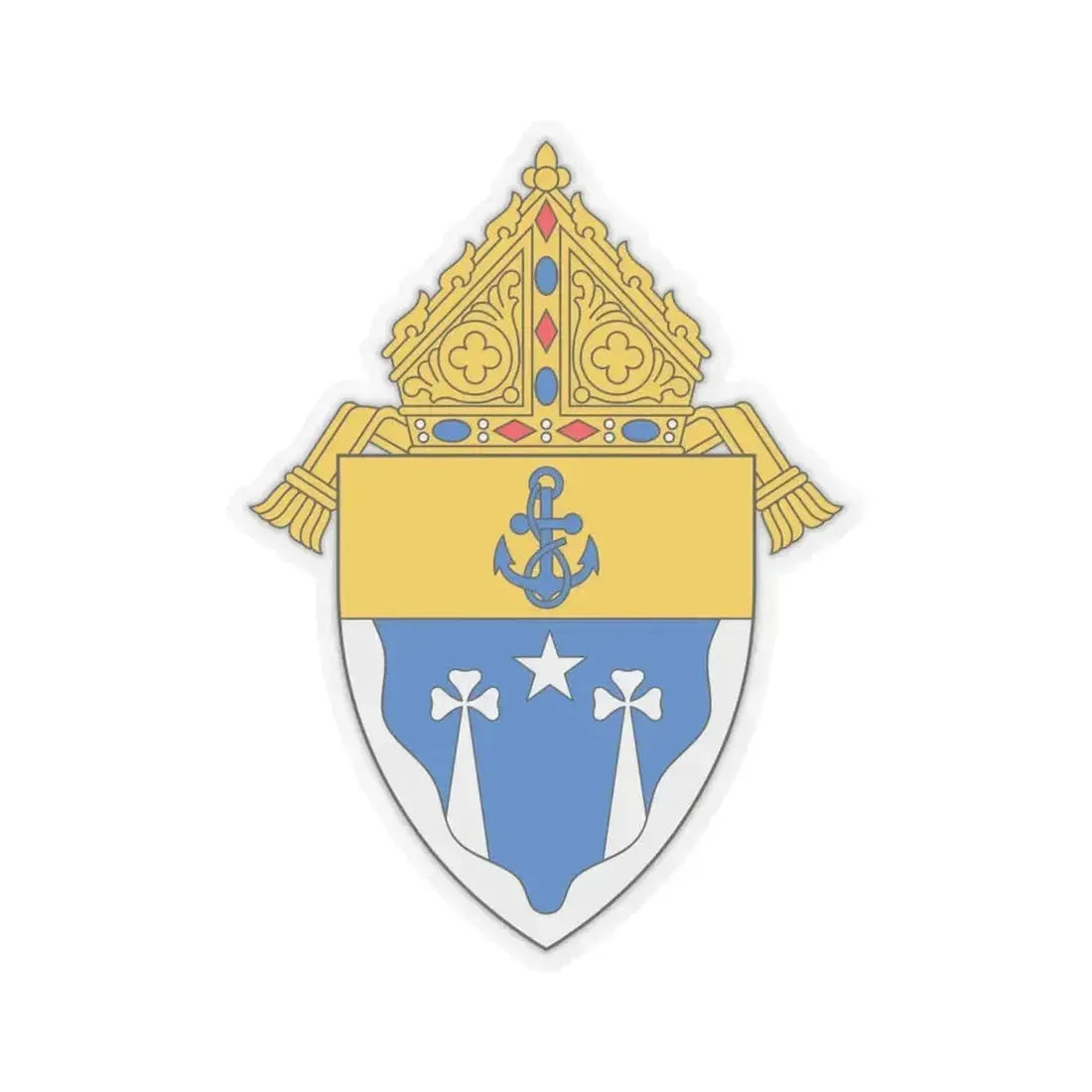 Diocese of El Paso - STICKER Vinyl Kiss-Cut Decal 6 Inch Transparent - The Sticker Space