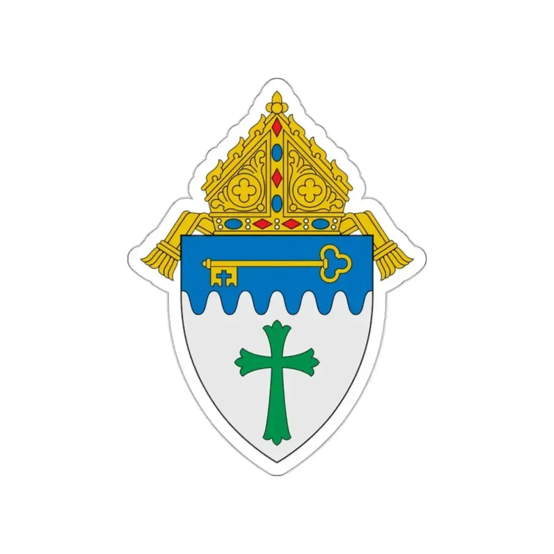 Diocese of Erie - STICKER Vinyl Die-Cut Decal White Die-Cut 2 Inch - The Sticker Space