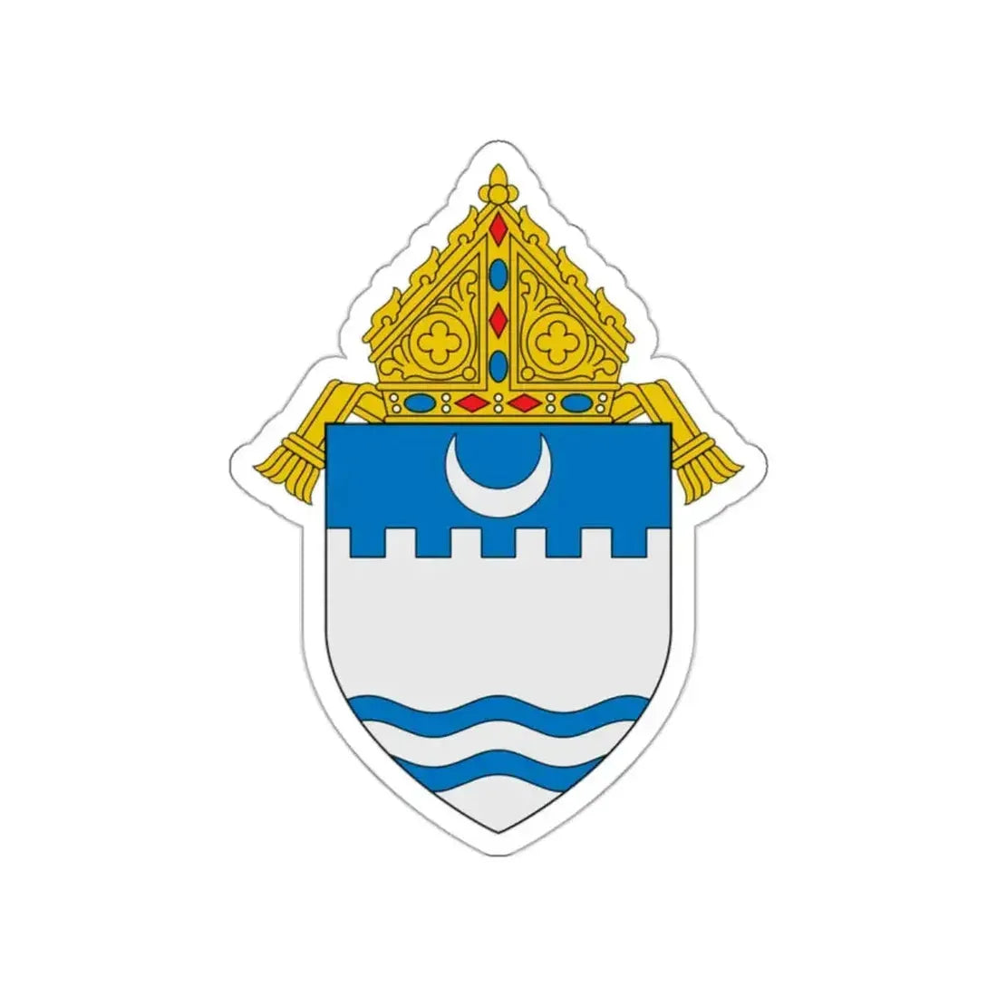 Diocese of Evansville - STICKER Vinyl Die-Cut Decal - The Sticker Space
