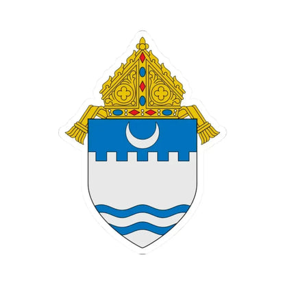 Diocese of Evansville - STICKER Vinyl Kiss-Cut Decal 2 Inch White - The Sticker Space