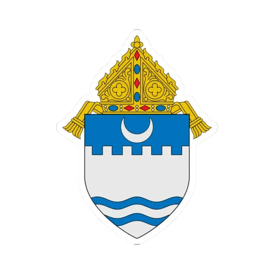 Diocese of Evansville - STICKER Vinyl Kiss-Cut Decal 2 Inch White - The Sticker Space