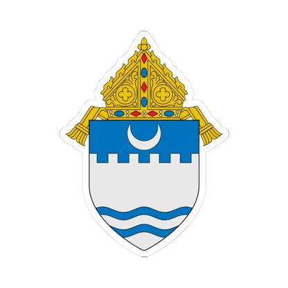 Diocese of Evansville - STICKER Vinyl Kiss-Cut Decal 3 Inch White - The Sticker Space