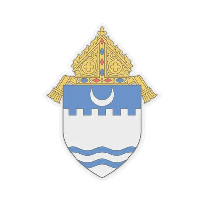 Diocese of Evansville - STICKER Vinyl Kiss-Cut Decal 4 Inch Transparent - The Sticker Space