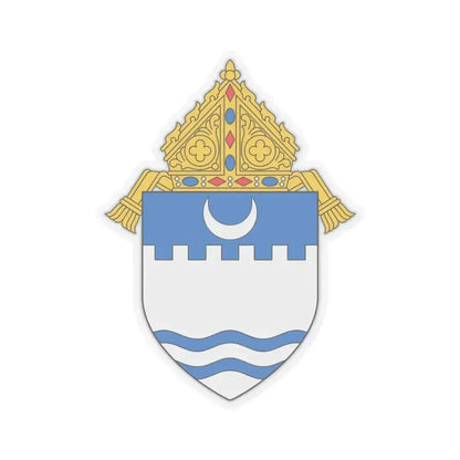 Diocese of Evansville - STICKER Vinyl Kiss-Cut Decal 6 Inch Transparent - The Sticker Space