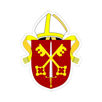 Diocese of Exeter arms (England) (Coat of Arms) STICKER Vinyl Kiss-Cut Decal 6 Inch White - The Sticker Space