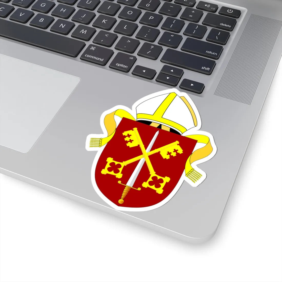 Diocese of Exeter arms (England) (Coat of Arms) STICKER Vinyl Kiss-Cut Decal - The Sticker Space