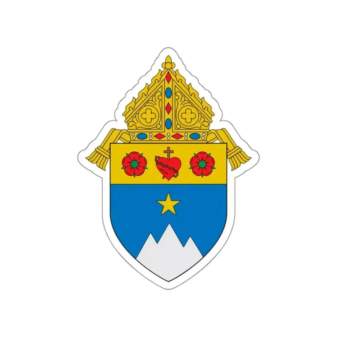 Diocese of Fairbanks - STICKER Vinyl Die-Cut Decal White Die-Cut 3 Inch - The Sticker Space