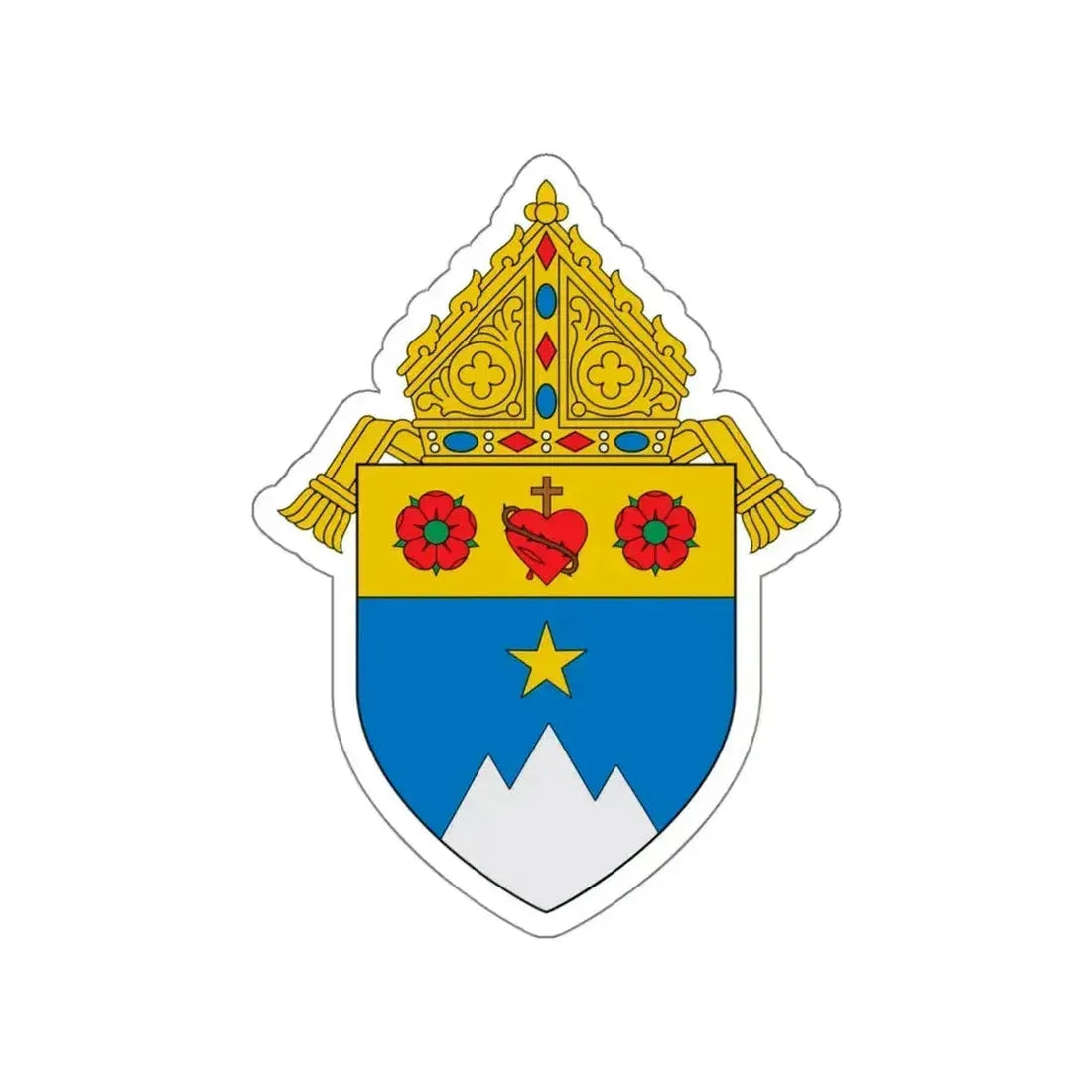 Diocese of Fairbanks - STICKER Vinyl Die-Cut Decal White Die-Cut 5 Inch - The Sticker Space