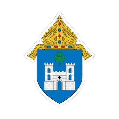 Diocese of Fort Worth - STICKER Vinyl Kiss-Cut Decal 4 Inch White - The Sticker Space