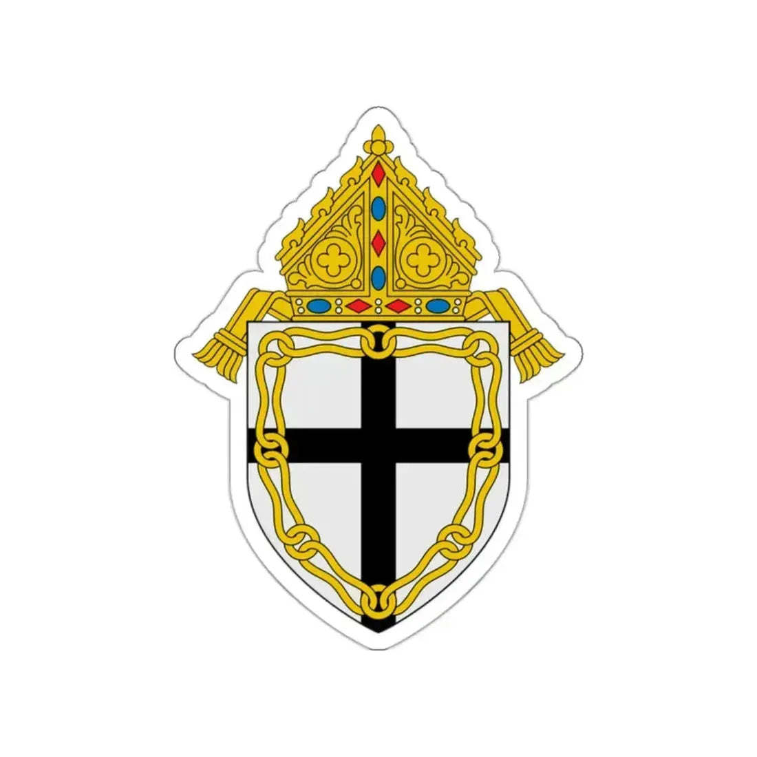 Diocese of Fresno - STICKER Vinyl Die-Cut Decal White Die-Cut 2 Inch - The Sticker Space