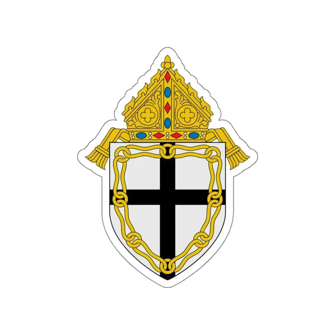 Diocese of Fresno - STICKER Vinyl Die-Cut Decal White Die-Cut 5 Inch - The Sticker Space