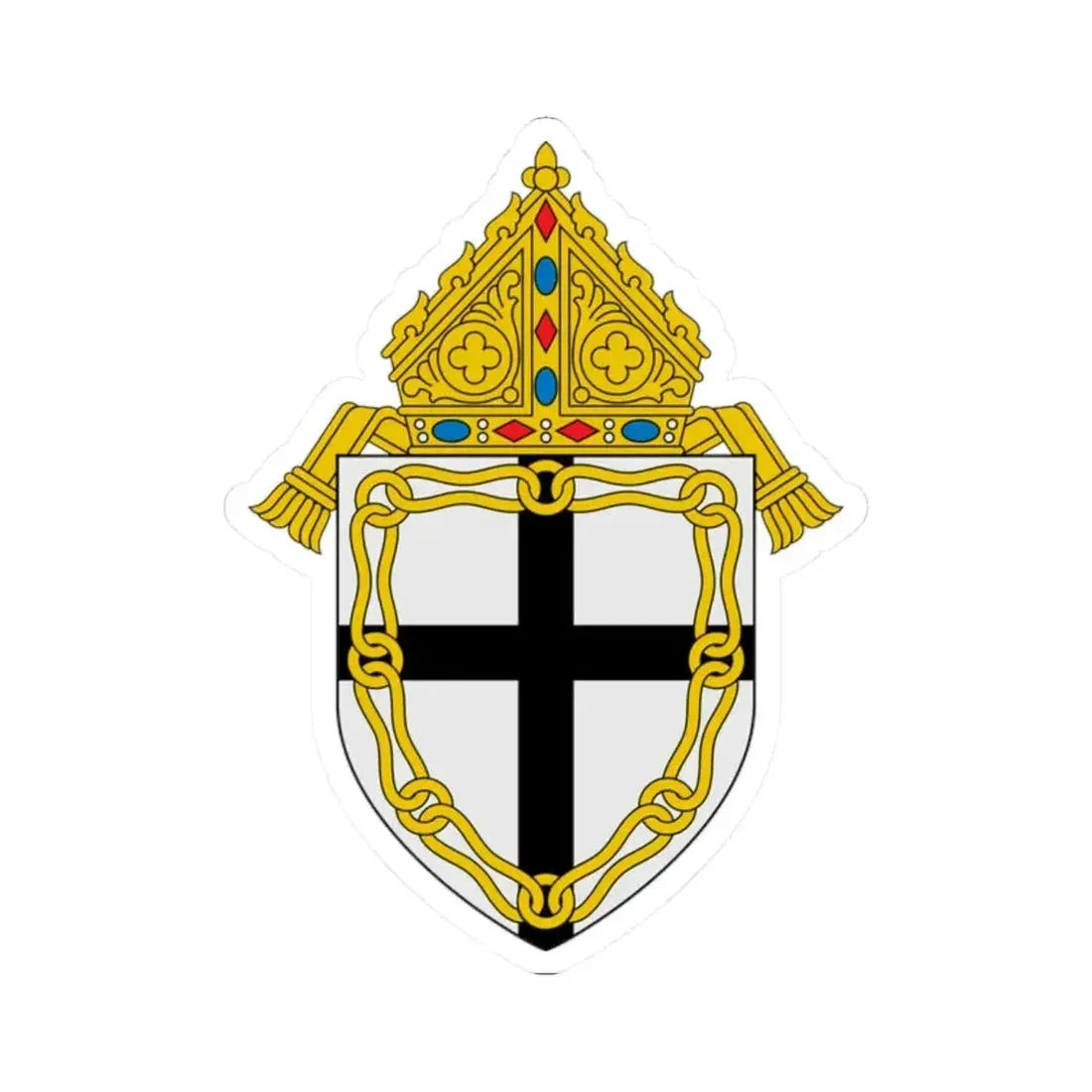 Diocese of Fresno - STICKER Vinyl Kiss-Cut Decal 2 Inch White - The Sticker Space