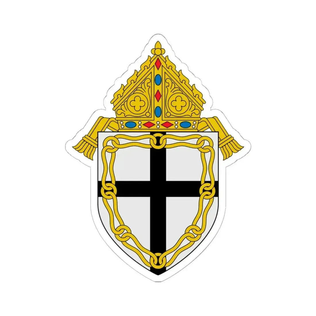 Diocese of Fresno - STICKER Vinyl Kiss-Cut Decal 6 Inch White - The Sticker Space