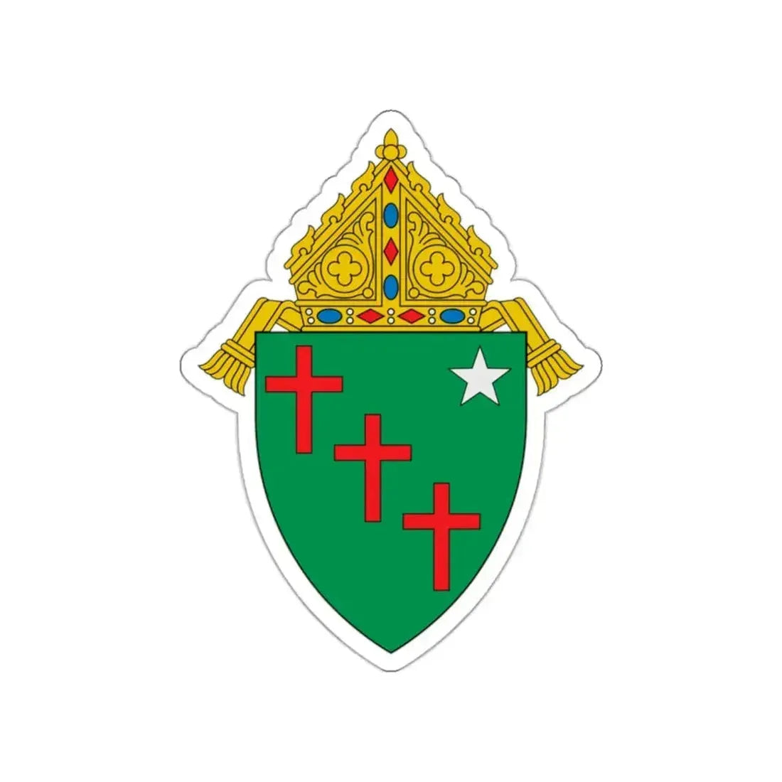 Diocese of Gallup - STICKER Vinyl Die-Cut Decal White Die-Cut 2 Inch - The Sticker Space