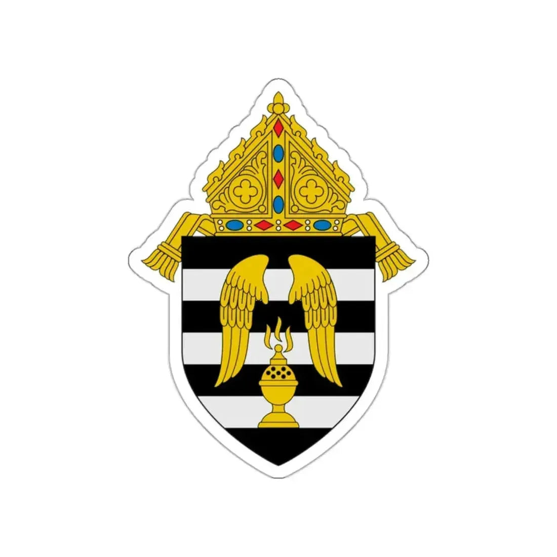 Diocese of Gary - STICKER Vinyl Die-Cut Decal White Die-Cut 2 Inch - The Sticker Space