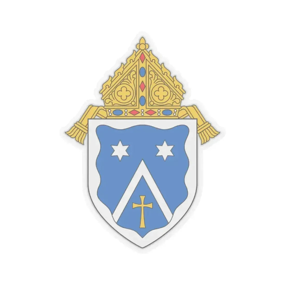 Diocese of Gaylord - STICKER Vinyl Kiss-Cut Decal 2 Inch Transparent - The Sticker Space