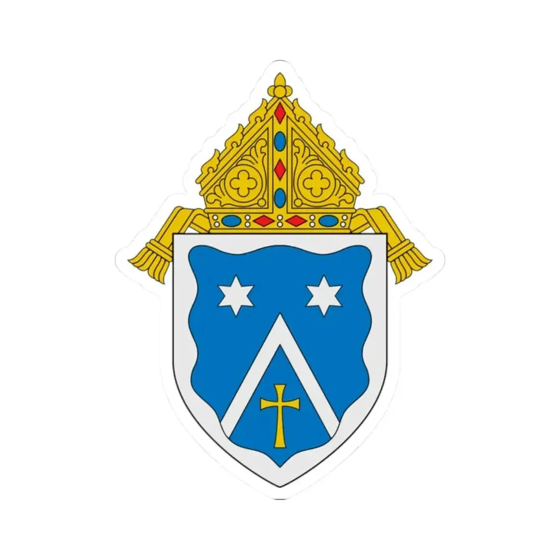 Diocese of Gaylord - STICKER Vinyl Kiss-Cut Decal 2 Inch White - The Sticker Space