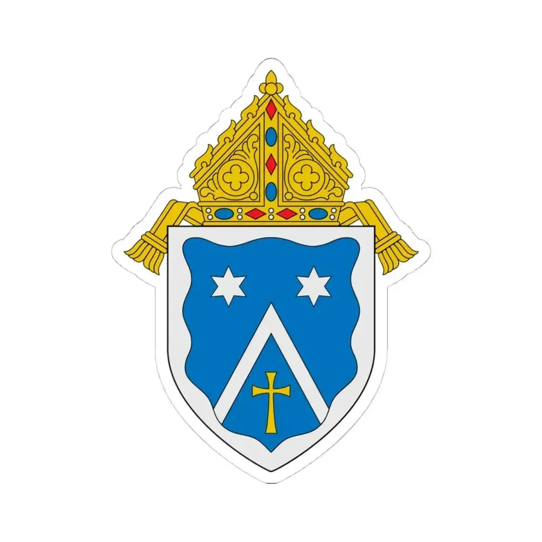 Diocese of Gaylord - STICKER Vinyl Kiss-Cut Decal 4 Inch White - The Sticker Space