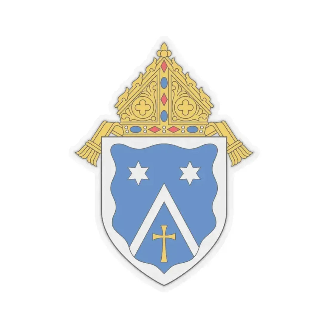 Diocese of Gaylord - STICKER Vinyl Kiss-Cut Decal 6 Inch Transparent - The Sticker Space