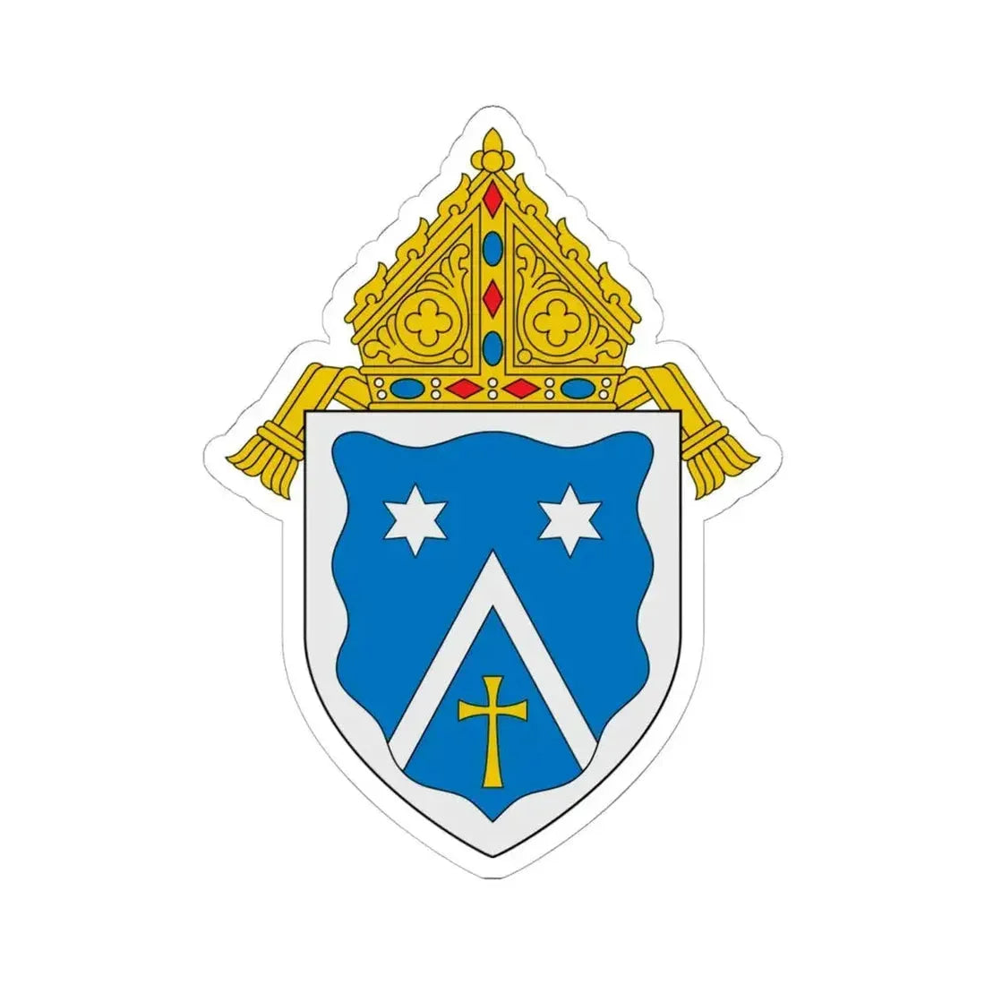 Diocese of Gaylord - STICKER Vinyl Kiss-Cut Decal 6 Inch White - The Sticker Space