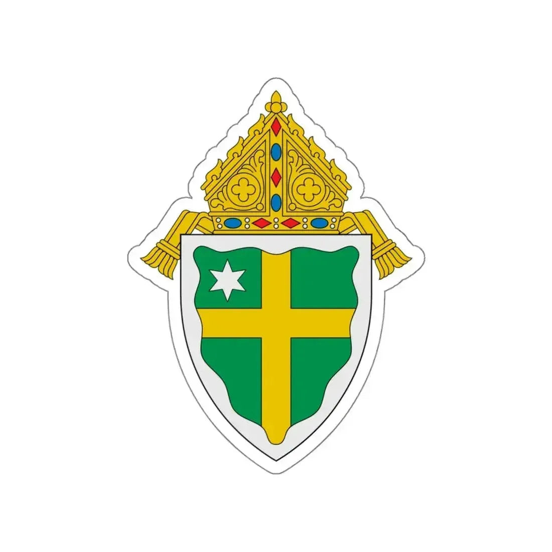 Diocese of Grand Island - STICKER Vinyl Die-Cut Decal White Die-Cut 5 Inch - The Sticker Space