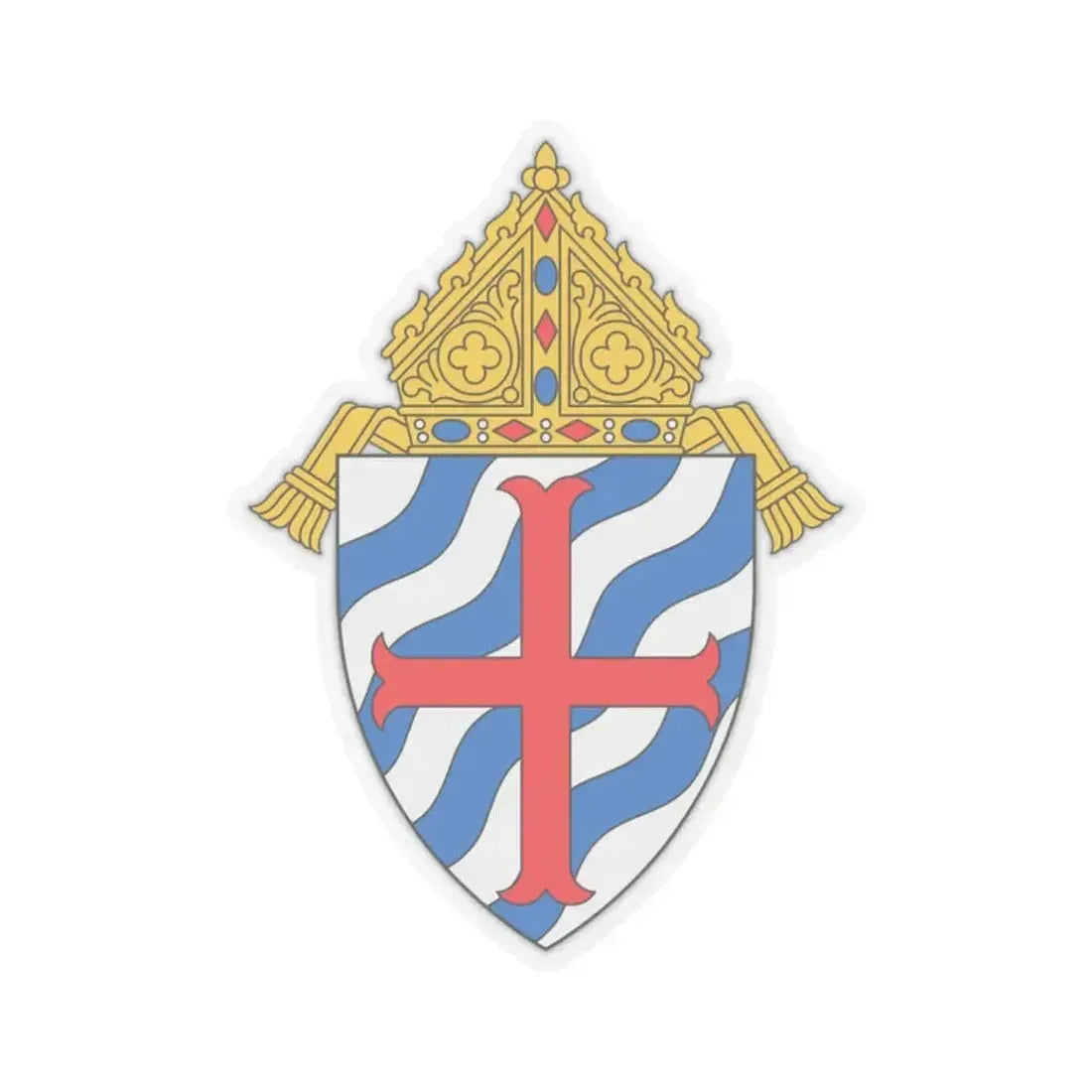 Diocese of Grand Rapids - STICKER Vinyl Kiss-Cut Decal 2 Inch Transparent - The Sticker Space