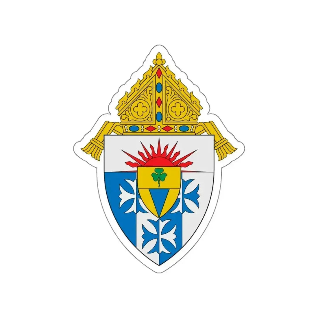 Diocese of Great Falls Billings - STICKER Vinyl Die-Cut Decal White Die-Cut 5 Inch - The Sticker Space