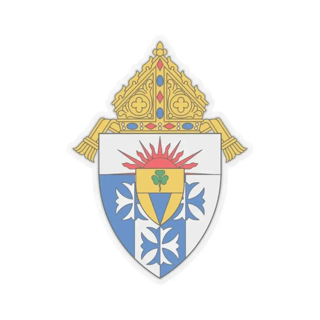 Diocese of Great Falls Billings - STICKER Vinyl Kiss-Cut Decal 2 Inch Transparent - The Sticker Space