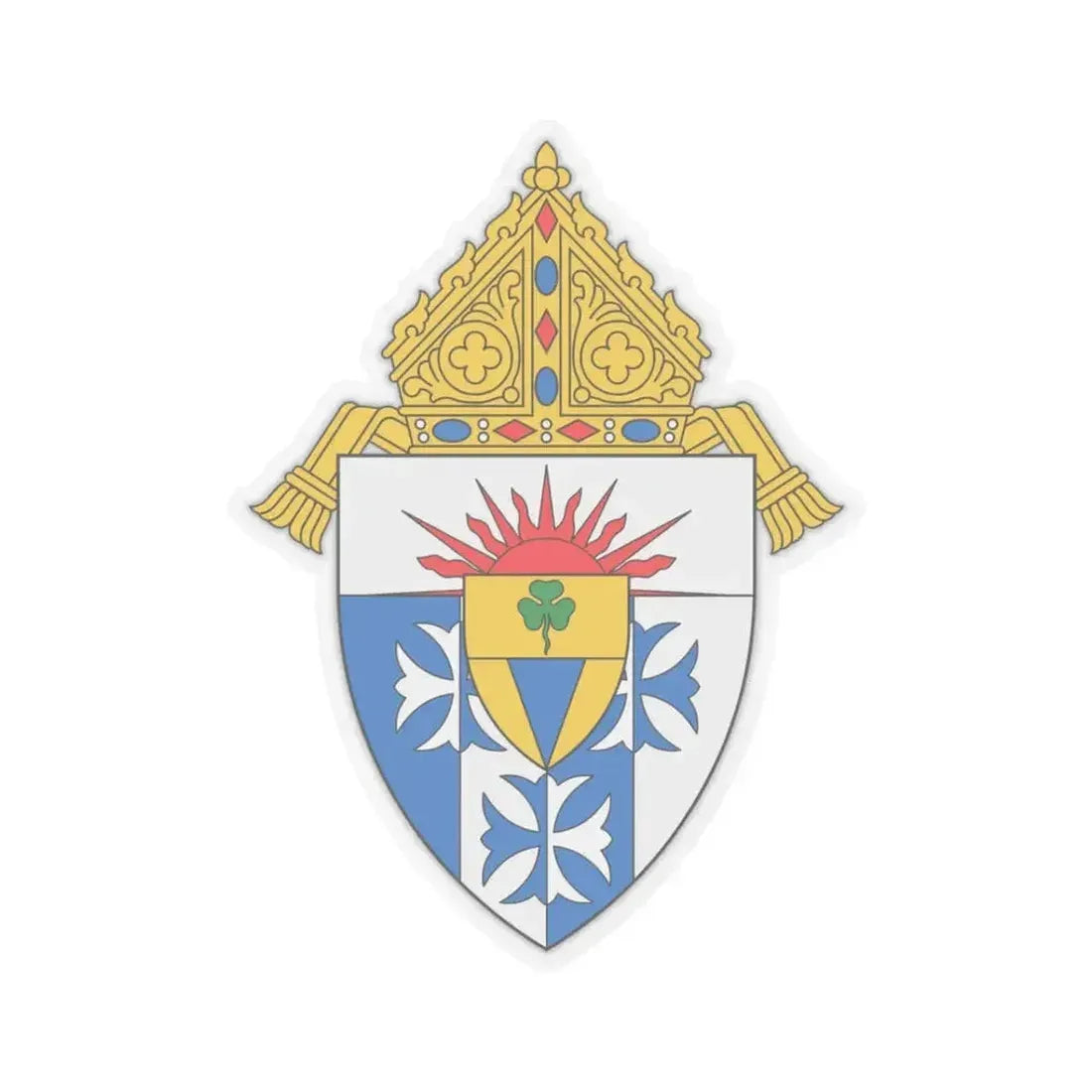 Diocese of Great Falls Billings - STICKER Vinyl Kiss-Cut Decal 3 Inch Transparent - The Sticker Space