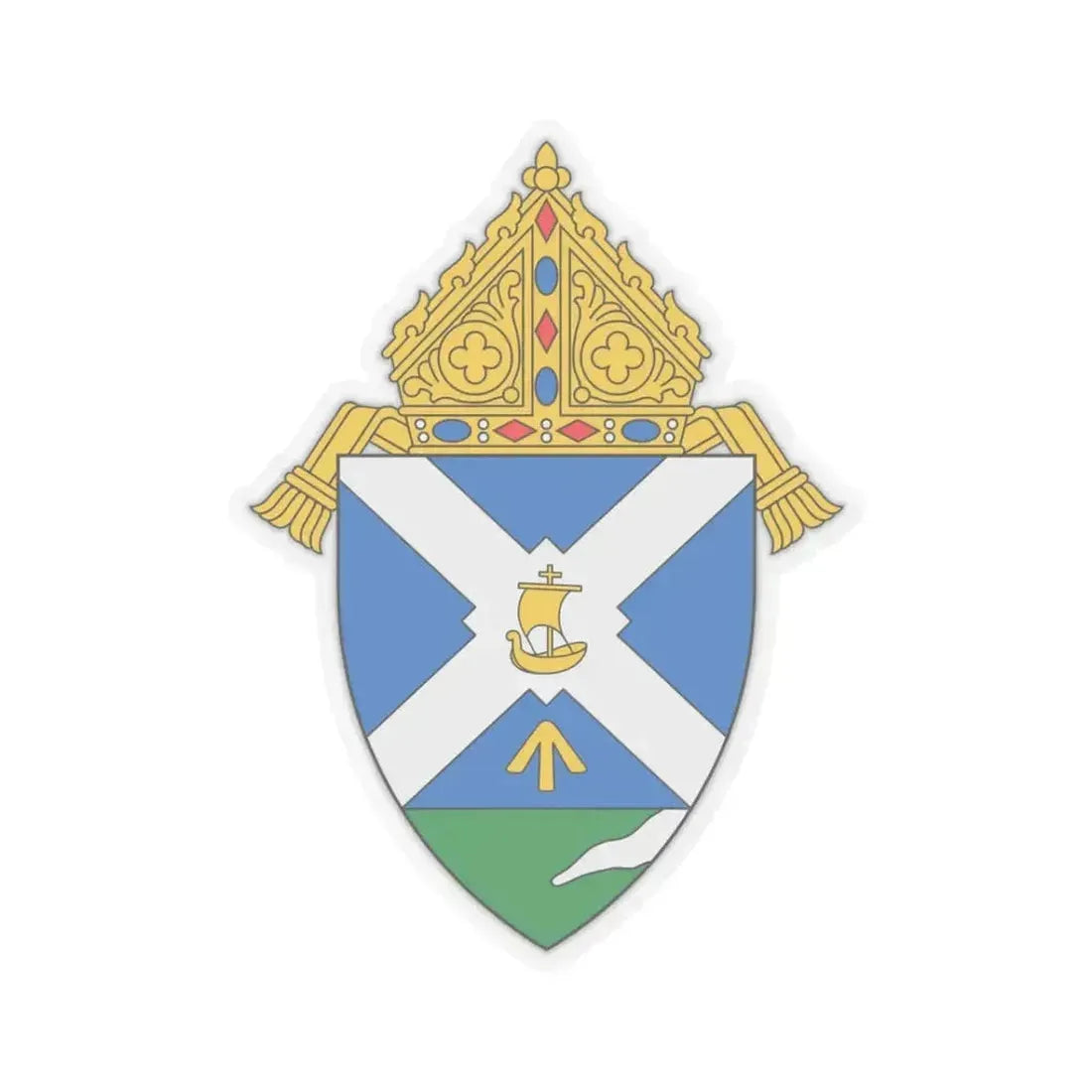 Diocese of Green Bay - STICKER Vinyl Kiss-Cut Decal 3 Inch Transparent - The Sticker Space